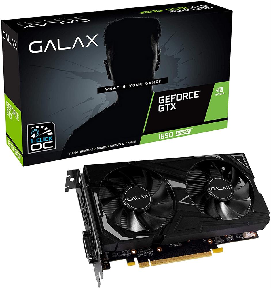 PLACA DE VIDEO NVIDIA GEFORCE GTX 1650 SUPER 4GB GDDR6 GALAX 128BITS OC ...